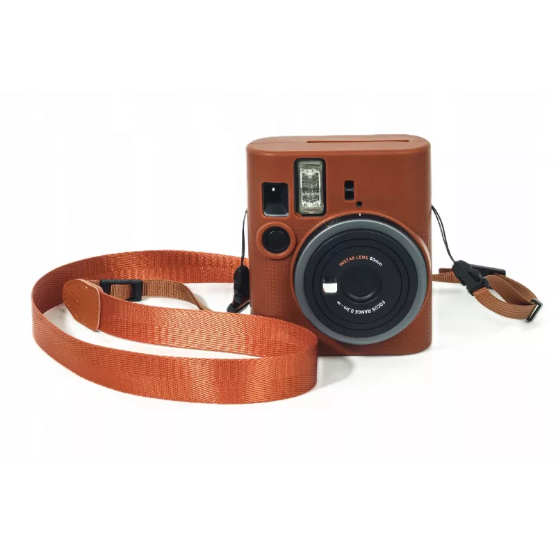 LOVEINSTANT siliconen beschermhoes voor Fujifilm Instax Mini 41 - bruin