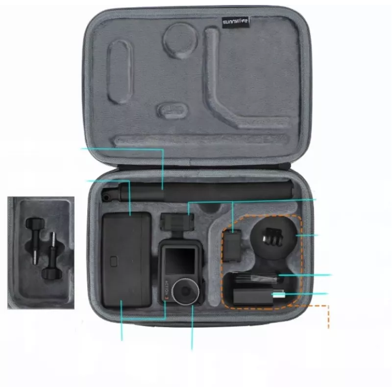 SUNNYLIFE hoes voor DJI Osmo Action 3 (OA3-B511-D)