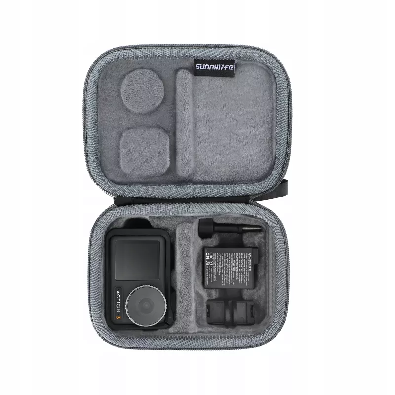 SUNNYLIFE harde beschermhoes opbergcase voor DJI Osmo Action 3 - zwart