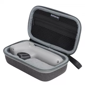 SUNNYLIFE beschermhoes voor DJI Motion Controller - halfharde PU-lederen EVA draagtas (zwart)