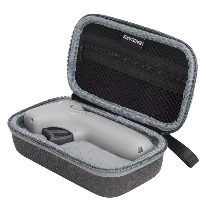 SUNNYLIFE beschermhoes voor DJI Motion Controller - halfharde PU-lederen EVA draagtas (zwart)