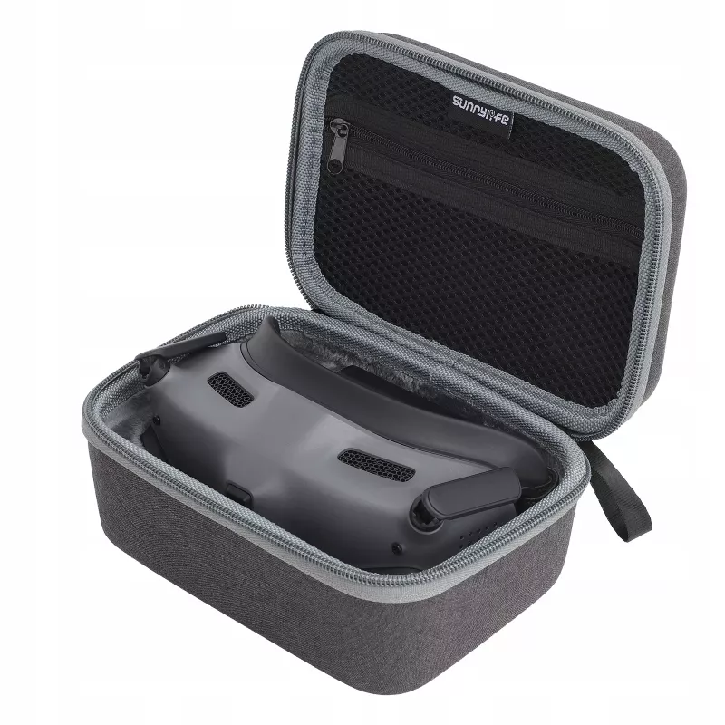 SUNNYLIFE beschermtas voor DJI Goggles 2 - grijs/zwart harde schaal EVA-schuim