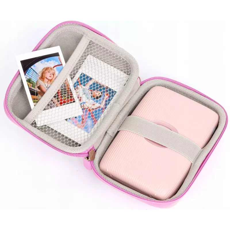 LOVEINSTANT Sparkle Silver PU-lederen case voor Fujifilm Instax Mini Evo / Mini Liplay / Mini Link