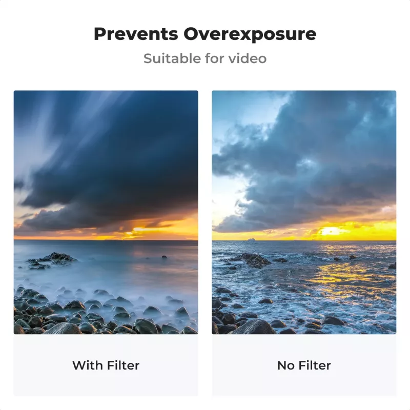 KF X Fader variabele ND-filter 40.5mm ND8-ND128 grijs
