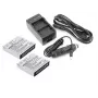 CAMERON SINO oplader + 2x AZ13-1 accu-kit voor Xiaomi Yi actioncamera