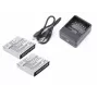 CAMERON SINO 2x accu + oplader set voor Xiaomi Yi AZ13-1