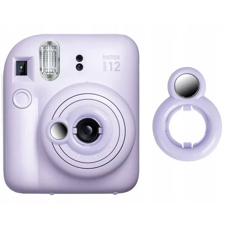 LoveInstant spiegelopzetstuk voor Fuji Fujifilm Instax Mini 12 lila