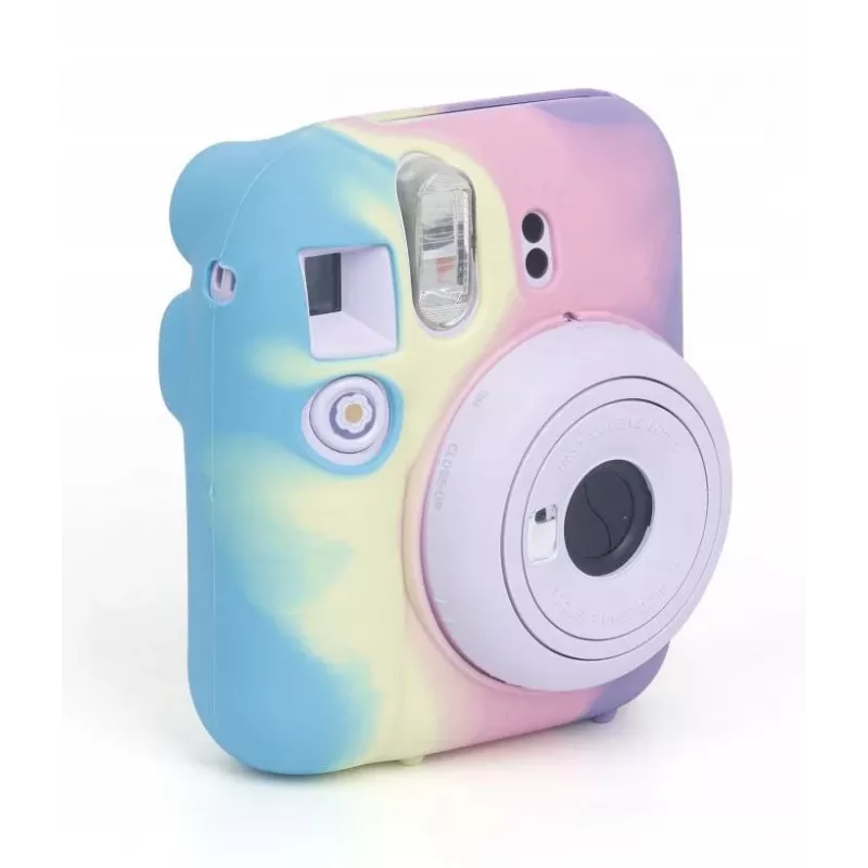 LOVEINSTANT siliconen hoesje voor Fujifilm Instax Mini 12 - regenboog