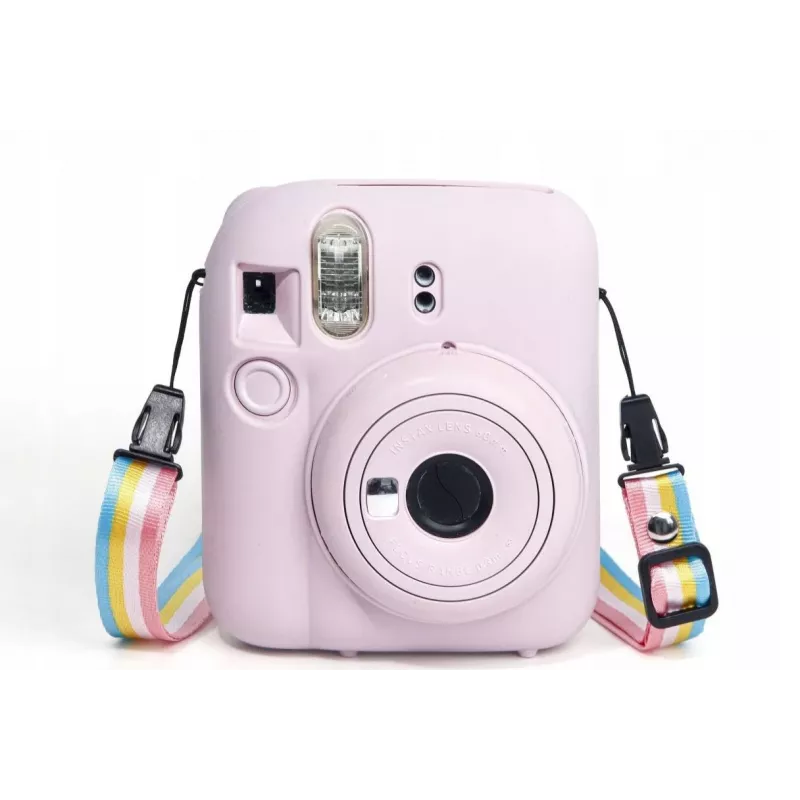LOVEINSTANT siliconen hoesje voor Fujifilm Instax Mini 12 - roze