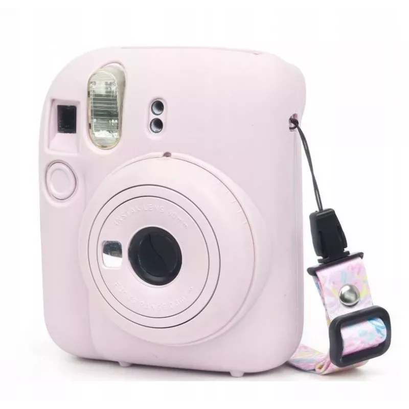 LOVEINSTANT siliconen hoesje voor Fujifilm Instax Mini 12 - roze