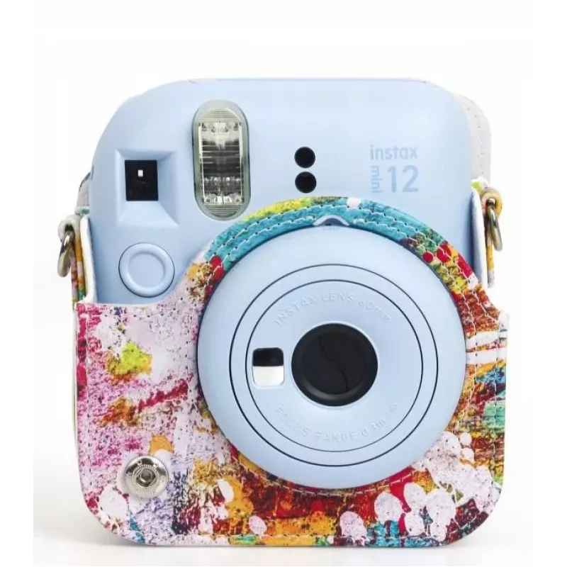 LOVEINSTANT hoesje etui voor Fujifilm Instax Mini 12, Colorful Spots