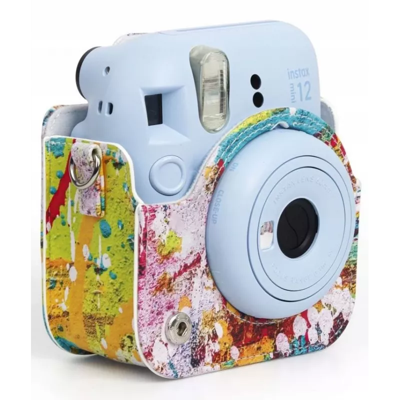 LOVEINSTANT hoesje etui voor Fujifilm Instax Mini 12, Colorful Spots