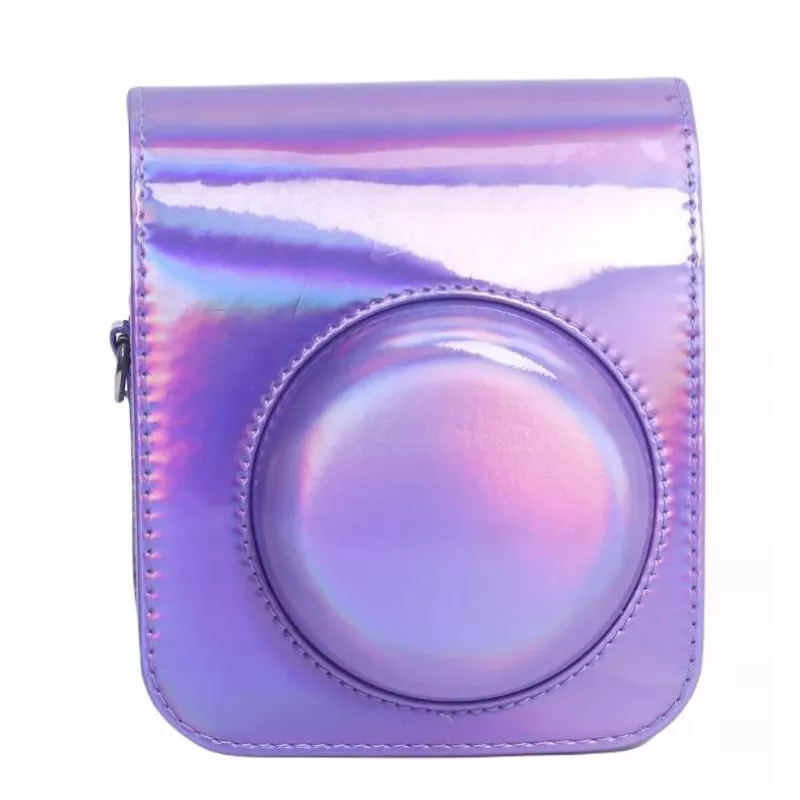 LOVEINSTANT hoesje etui voor Fujifilm Instax Mini 12 - lila glitter