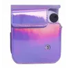 LOVEINSTANT hoesje etui voor Fujifilm Instax Mini 12 - lila glitter