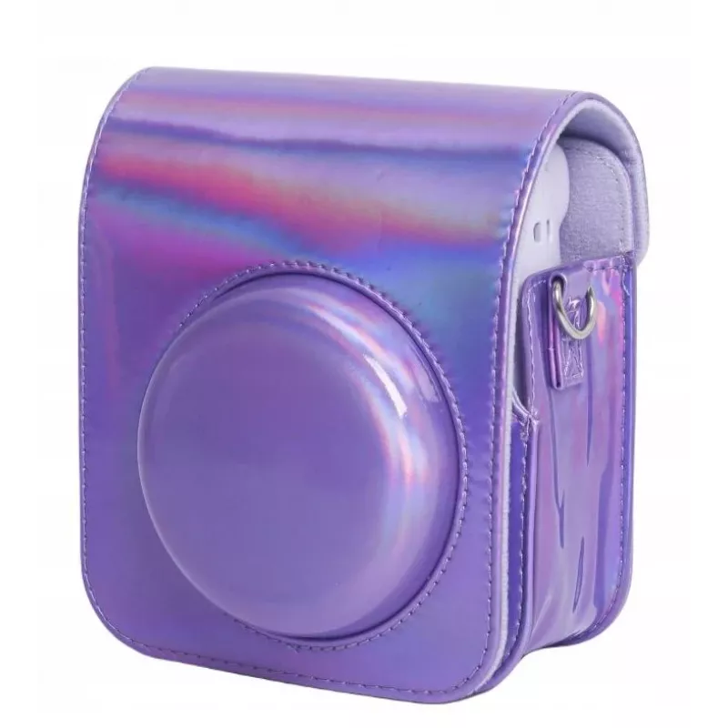 LOVEINSTANT hoesje etui voor Fujifilm Instax Mini 12 - lila glitter