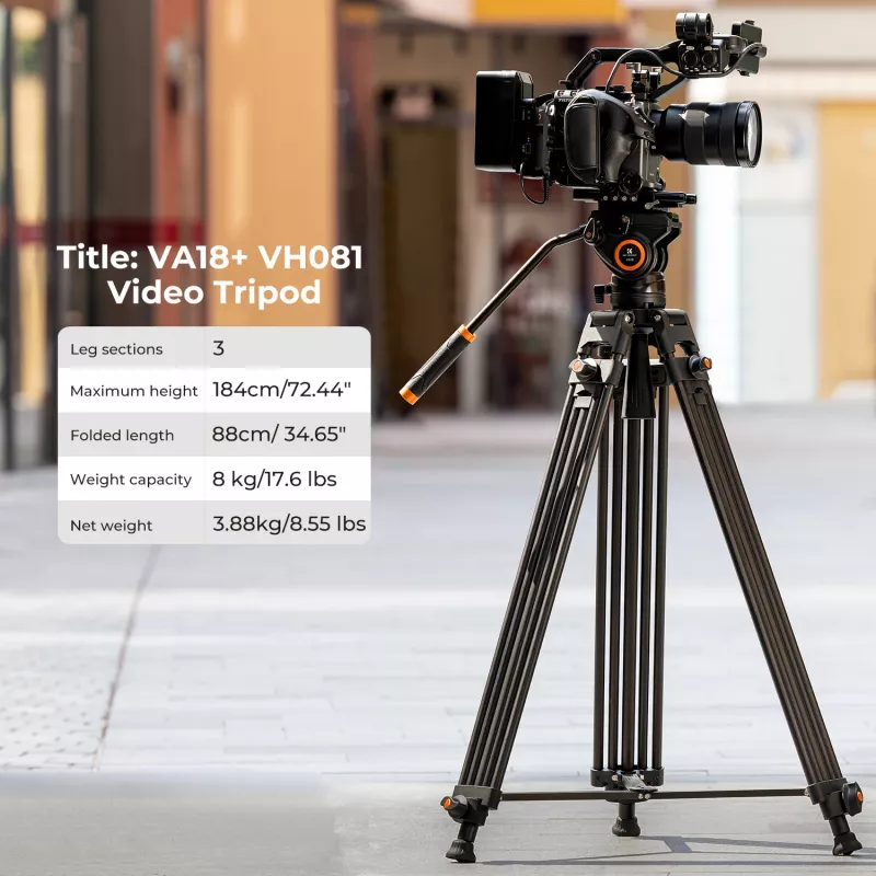 KF Professional videostatief met fluid-kop KF09.121