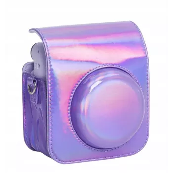 LOVEINSTANT hoesje voor Fujifilm Instax Mini 12 + fotoalbum voor 96 foto's / Sparkle Purple