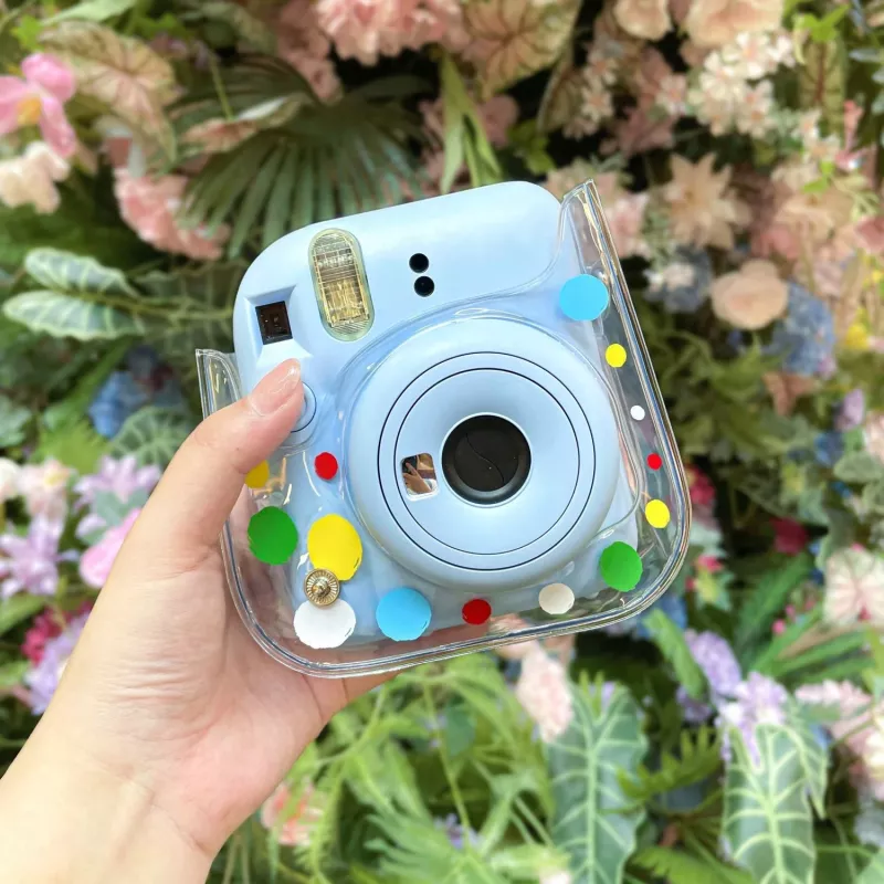 LOVEINSTANT hoesje pouch voor Fujifilm Instax Mini 12 - Colorful Dots