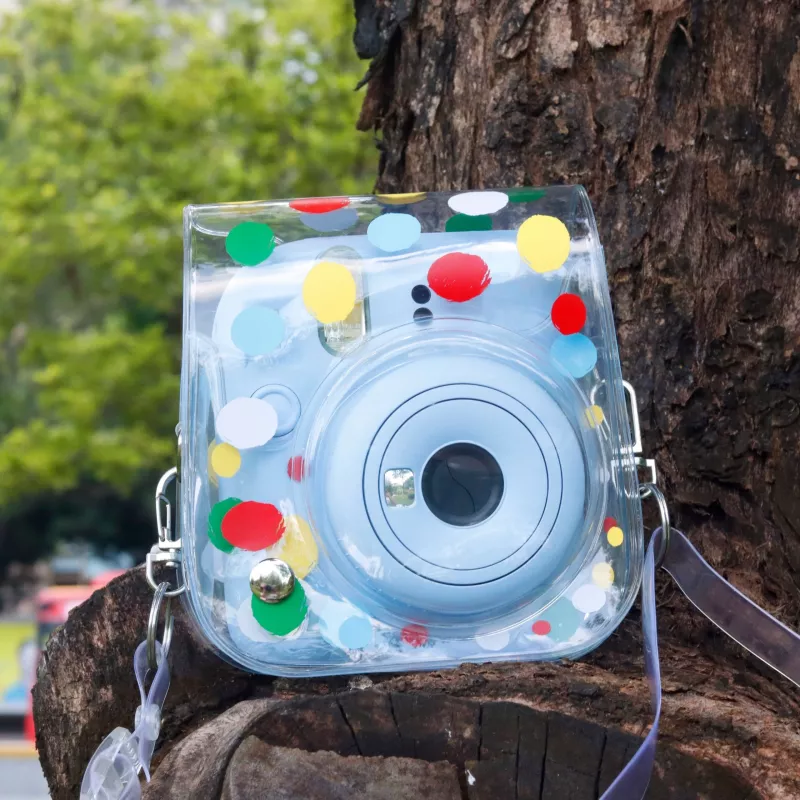LOVEINSTANT hoesje pouch voor Fujifilm Instax Mini 12 - Colorful Dots