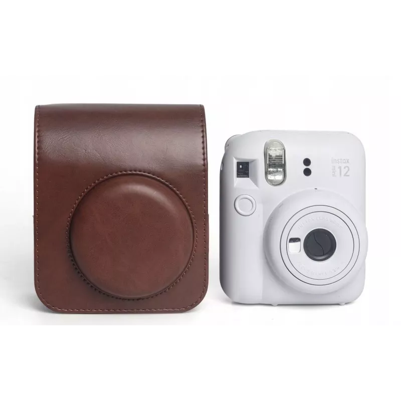 LOVEINSTANT beschermhoes schoudertas voor Fujifilm Instax Mini 12 - bruin