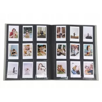 LOVEINSTANT fotoalbum voor 360 foto's - compatibel met Fujifilm Instax Mini, Xiaomi, Polaroid, Canon, HP, Kodak - zwart