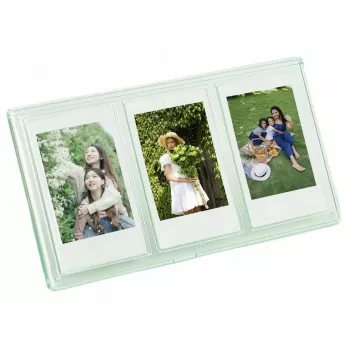 LOVEINSTANT fotolijst voor 3 foto's voor Zink / Fuji Instax Mini camera's - groen