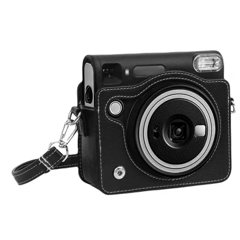 LOVEINSTANT hoesje etui voor Fujifilm Instax Square SQ40 camera, zwart