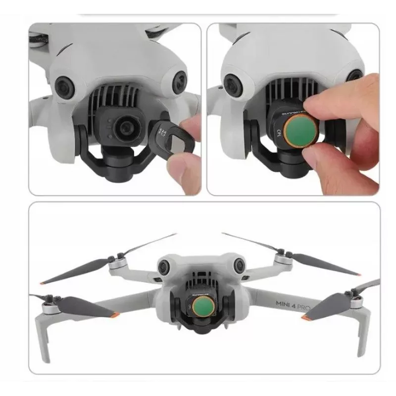 SUNNYLIFE ND16 NDX16 filter grijs voor DJI Mini 4 Pro + case N4P-FI722-16
