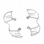 SUNNYLIFE propellerbescherming beschermset 4 stuks voor DJI Mini 4 Pro grijs