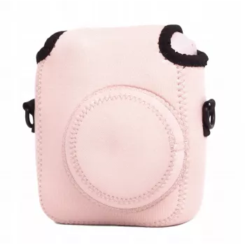 LOVEINSTANT zachte neopreen etui hoes voor Fujifilm Instax Mini 12 - roze