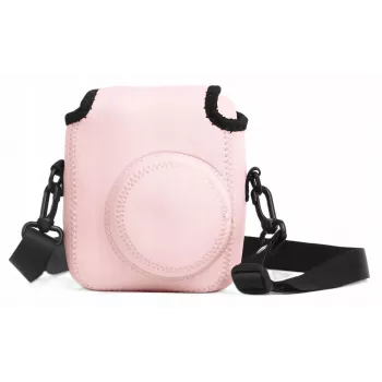 LOVEINSTANT zachte neopreen etui hoes voor Fujifilm Instax Mini 12 - roze