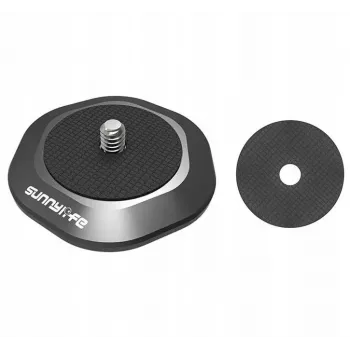 SUNNYLIFE Magnetic Mount Adapter Plate voor camera, gimbal, telefoon met 1/4 inch schroefdraad DZ753-D