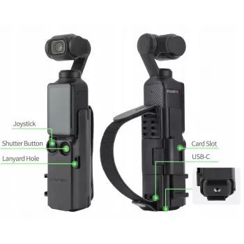SUNNYLIFE beschermframe handgreep voor DJI Osmo Pocket 3 - zwart