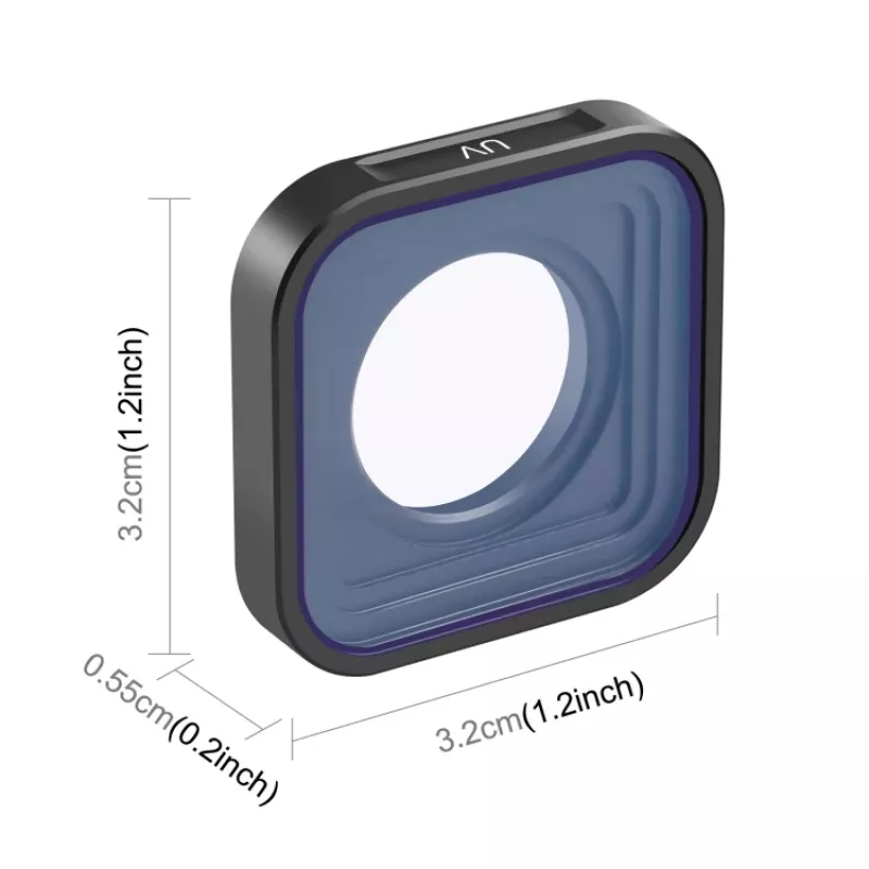 PULUZ UV-beschermfilter voor GoPro Hero 12 11 Mini 10 9 zwart (PU923)