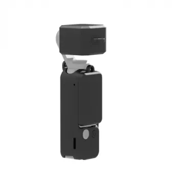PULUZ beschermende siliconen hoes met lensdop en schermdop voor DJI Osmo Pocket 3, zwart (PU894B)