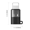 PULUZ Lightning naar USB-C OTG-adapter voor iPhone, zwart (PU649B)