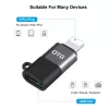 PULUZ Lightning naar USB-C OTG-adapter voor iPhone, zwart (PU649B)