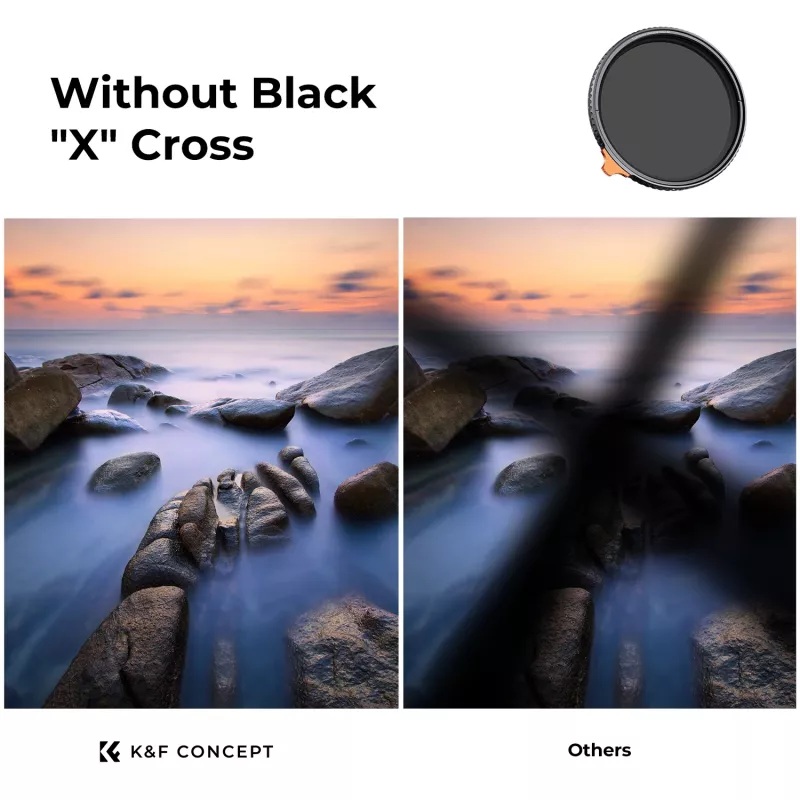 K&F Concept variabel ND-filter ND2-ND32 82mm True Color MRC Nano X