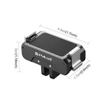 PULUZ PU995B adapterhouder 1/4 + GoPro systeem voor DJI Osmo Action 4 / 3