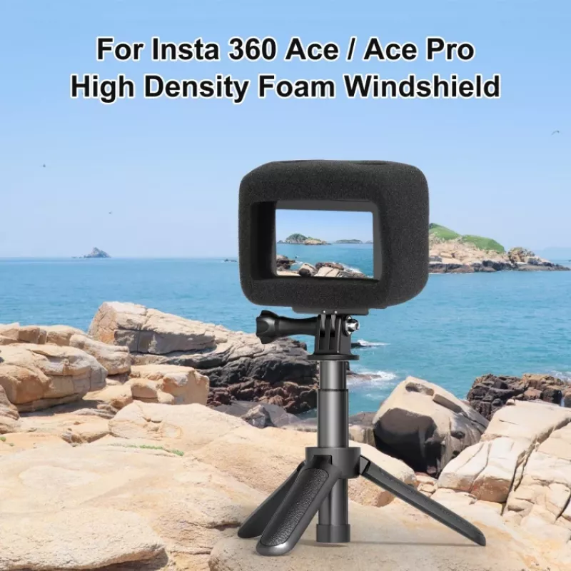PULUZ windscherm schuimafdekking voor Insta360 Ace Pro / Insta360 Ace (zwart)