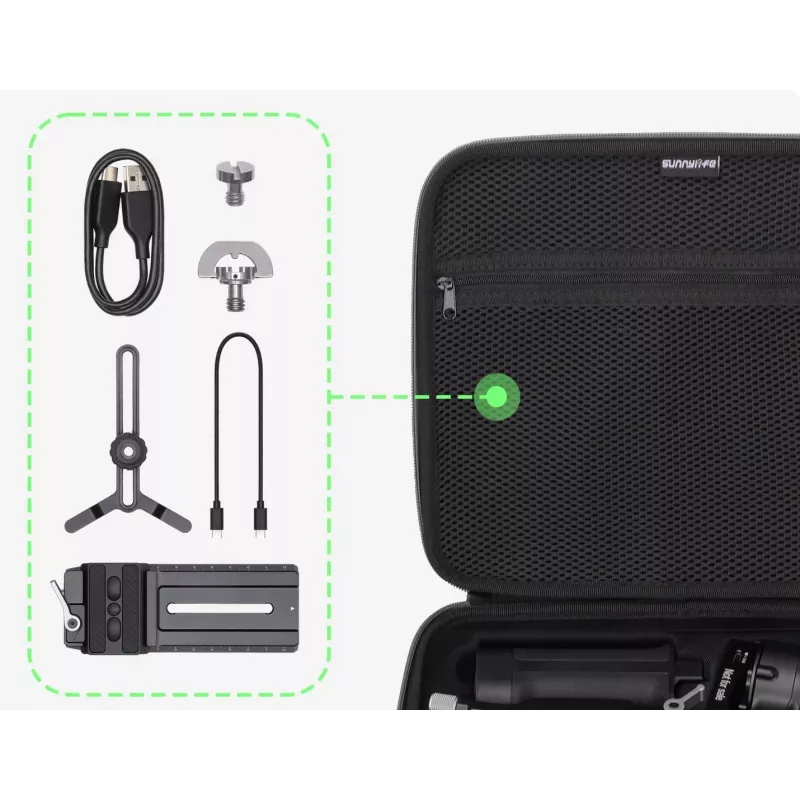 SUNNYLIFE Hard Carrying Case voor DJI RS 4 gimbal - Zwart