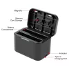 PULUZ USB dubbele acculader voor Insta360 X4 - PU999B
