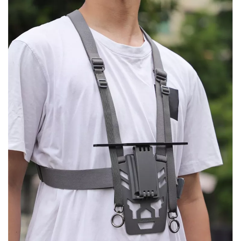 SUNNYLIFE borstband voor DJI RC Plus afstandsbediening - zwart