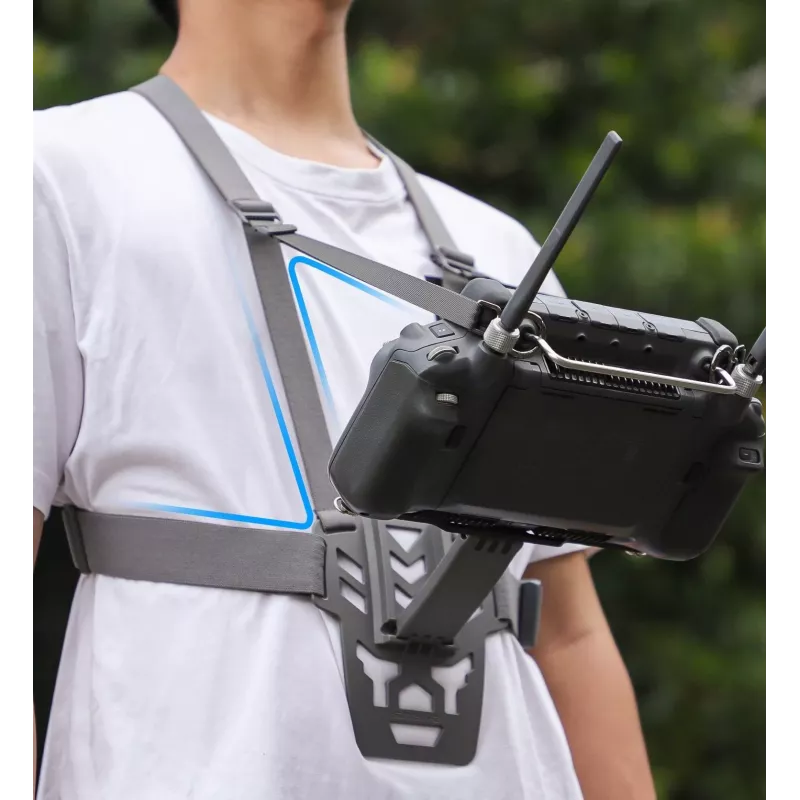 SUNNYLIFE borstband voor DJI RC Plus afstandsbediening - zwart