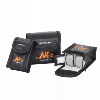 SUNNYLIFE brandwerende tas voor 2 DJI Neo / Neo 2 accu's