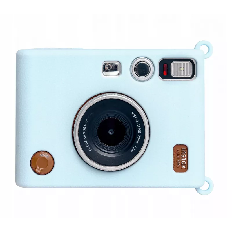 LOVEINSTANT siliconen beschermhoes voor Fujifilm Instax Mini Evo camera - blauw