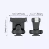 PULUZ Quick Release Mount Adapter 1/4 inch Schroefdraad Cold Shoe voor DJI Osmo Action 3/4/5 Pro PU727B