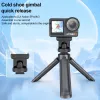PULUZ Quick Release Mount Adapter 1/4 inch Schroefdraad Cold Shoe voor DJI Osmo Action 3/4/5 Pro PU727B