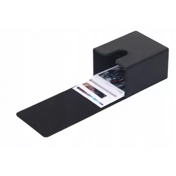 LOVEINSTANT foto-opbergbox voor 100 afdrukken - compatibel met Fuji Instax Wide, Square, Polaroid 600, Now - zwart met kijkvenster