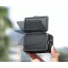 SUNNYLIFE frame mount + lens cover voor DJI Osmo Action 5 Pro / 4 / 3 - zwart